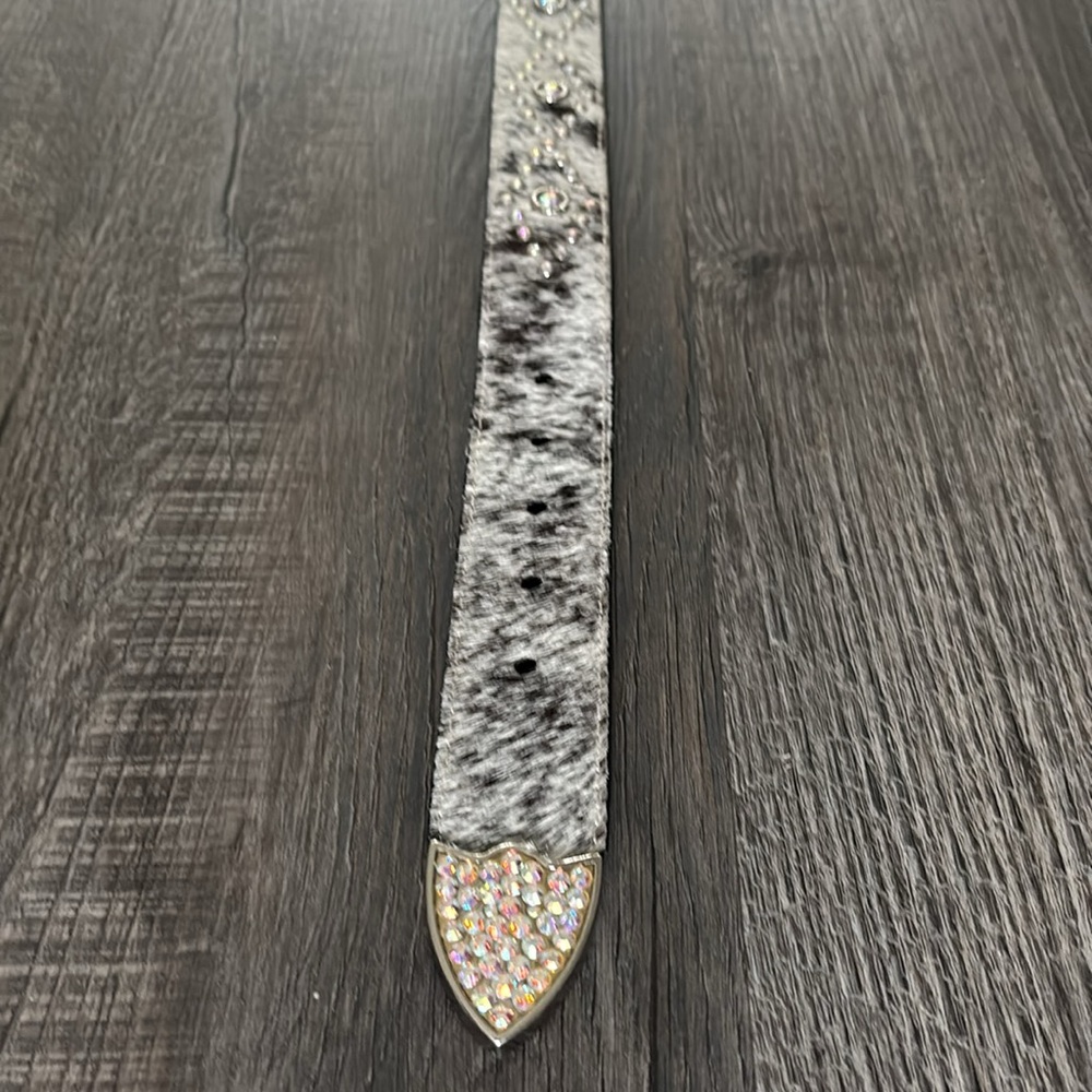 Ranger Belt Company Geniune Leather & Cowhide Embellished Size 36 Belt - Picture 5 of 11